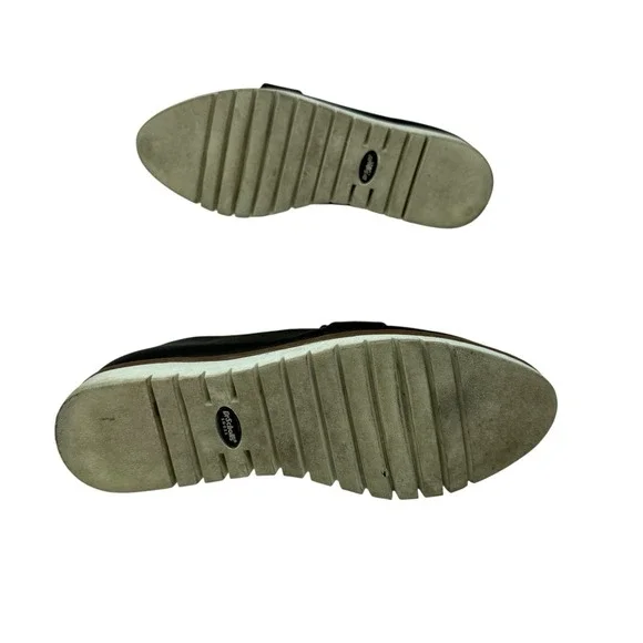 Dr Scholls Imagine Black Faux‎ Leather  Loafer Comfort Shoe Women 7.5 M Slip On - Picture 3 of 9